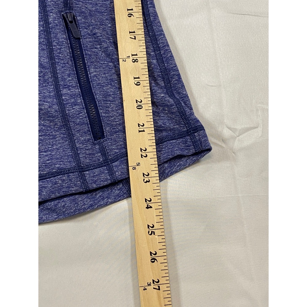 Lululemon Define Jacket Heathered Blue Full Zip Size 8 - Picture 9 of 11